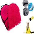 thumbnail image 1 of Thickened Hand Insert Pet Dog Towel, Absorbent Towel Dog Cat Pet Dog Bath Supplies, Bath Towel Quick Dry Pet Cleaning Supplies (with Yellow Towel) (Gr, 1 of 5