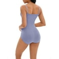 thumbnail image 5 of INSPIRE CHIC Women's Cami Convertible Straps Slimming Waisted Shapewear Button Bottom Butt Lifter Bodysuit L Blue, 5 of 6