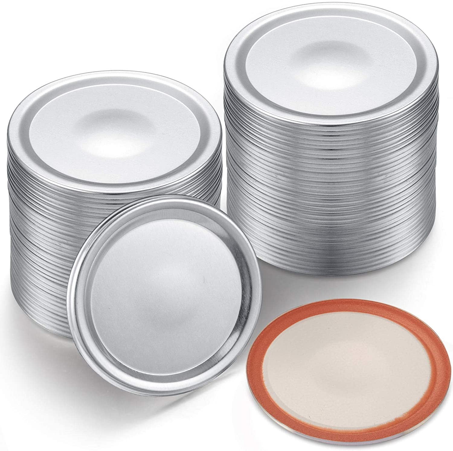 24Pcs Regular Mouth Canning Lids,86MM Mason Jar Canning Lids, Reusable