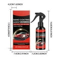 thumbnail image 6 of Yooshoverk 3.4oz Nano Ceramic Coating Spray Paint Sealant & Scratch Remover Waterless Car Wash Polish Protectant for UV Fade Swirl Mark Repair Showroom Shine Professional Grade, 6 of 9