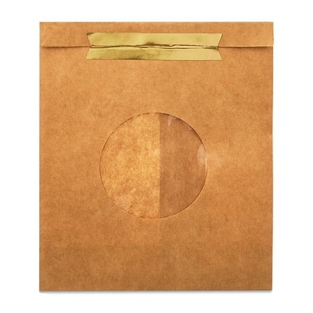 Kraft Treat Bags with Foil Seals, 5.125" x 6.5", 12 Count, by Way To Celebrate