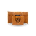 thumbnail image 1 of Brooklyn Nets Laser Engraved Brown Trifold Wallet, 1 of 1