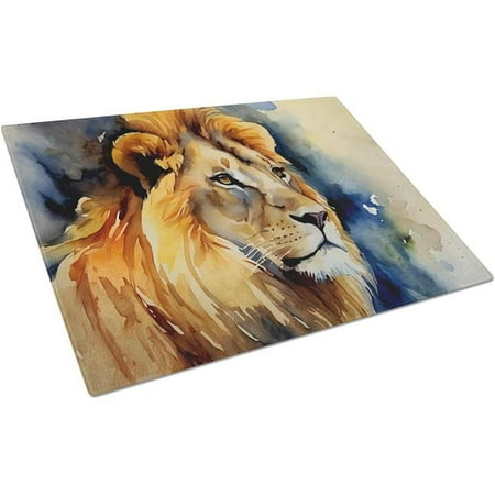

15 x 12 in. Lion Glass Cutting Board - Large