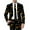 Dark Gray, variant on toraway Men Suit Jacket Casual Casual Male Fashion Casual Buckle Printed Single Fashion Soft Work Formal Warm Casual Soft XXL