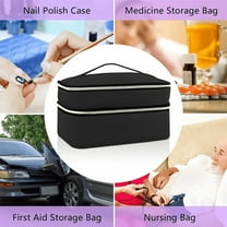 Sewing Supplies Organizer Bag, Double-Layer Box Accessories Storage Bag,A