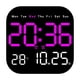 thumbnail image 1 of Reloj Electrónico Digital Led Multifuncional Pjl241029007 | Reloj Silencioso de Pared o Escritorio con Indicador de Temperatura y Humedad | Decoración Moderna para Sala de Estar | Despertador para Ca, 1 of 2