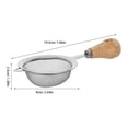 thumbnail image 2 of OUNONA 3Pcs Fine Mesh Strainers Set Stainless Steel with Wood Handle for Kitchen Cooking and Baking, 2 of 8