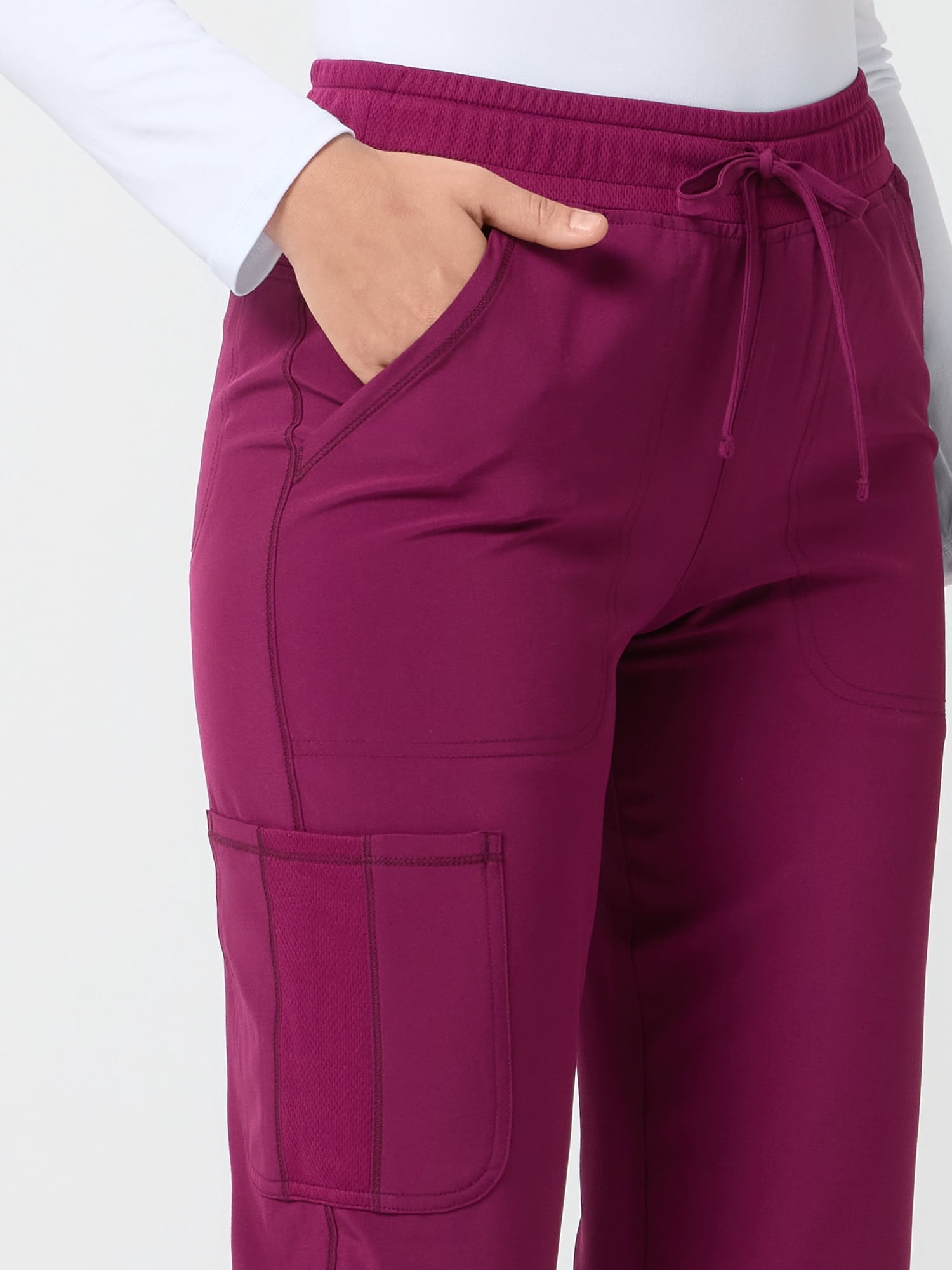 Scrubstar Performance Women’s Antimicrobial Drawstring Cargo Straight Leg Scrub Pant, Sizes XS–3XL