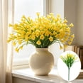 thumbnail image 6 of Gaecuw Artificial Calla Lily Bouquet, Faux Silk Flower, Realistic Floral Decor for Home Wedding Vase, with Green Leaves and Flexible STALKs, in Yellow, 6 of 6