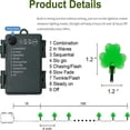 thumbnail image 3 of St. Patricks Day Shamrocks Lights 10FT 20LED Outdoor Decorative String Lights  Battery Operated Lucky Clover Light with Twinkle Waterproof for Party Garden Home Decor, 3 of 7
