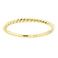 thumbnail image 3 of FB Jewels 14K Yellow Gold Skinny Rope Wedding Ring Band Size 7.5, 3 of 3