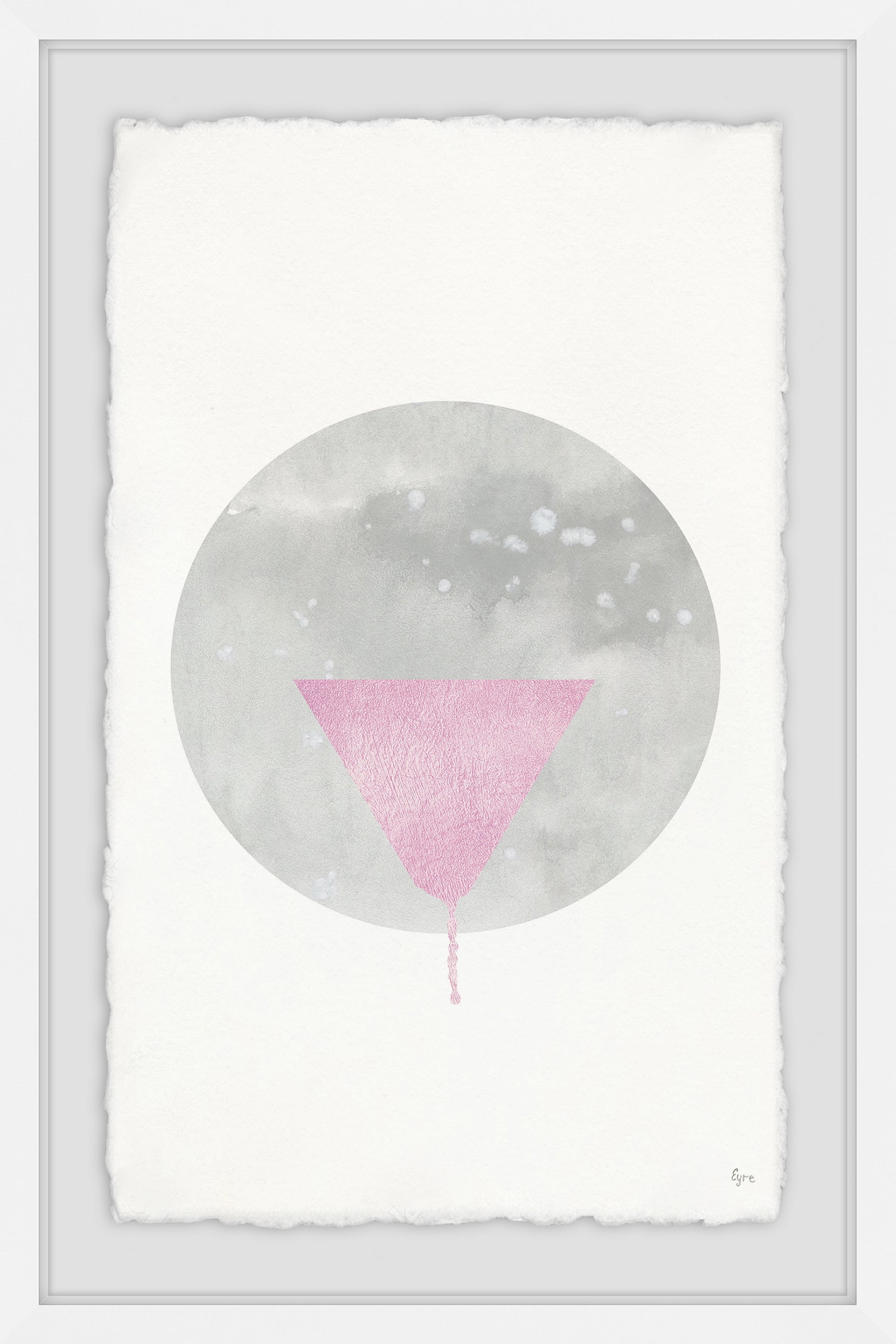 Pink Cone II Framed Painting Print