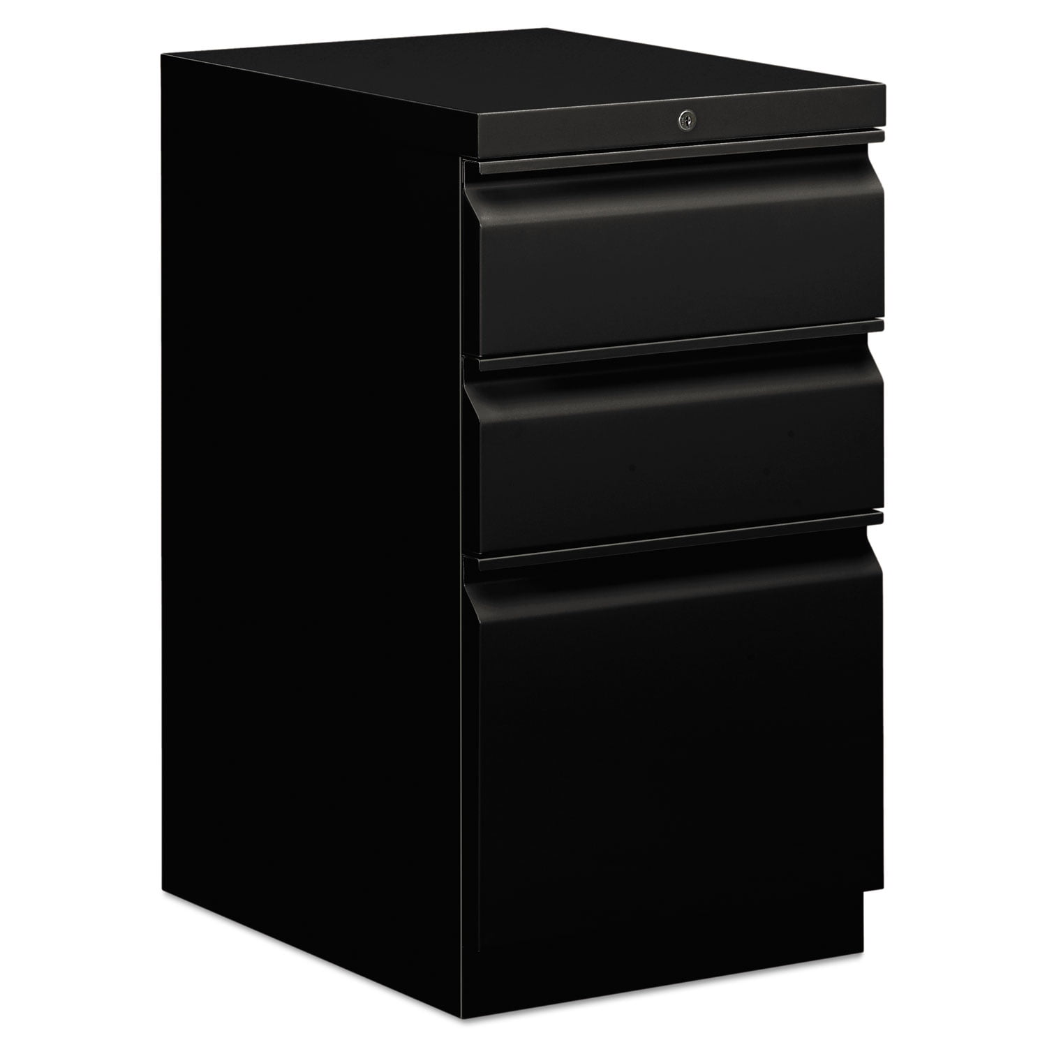 Lorell 3 Drawers Metal Vertical Lockable Filing Cabinet Black 2 Pack 