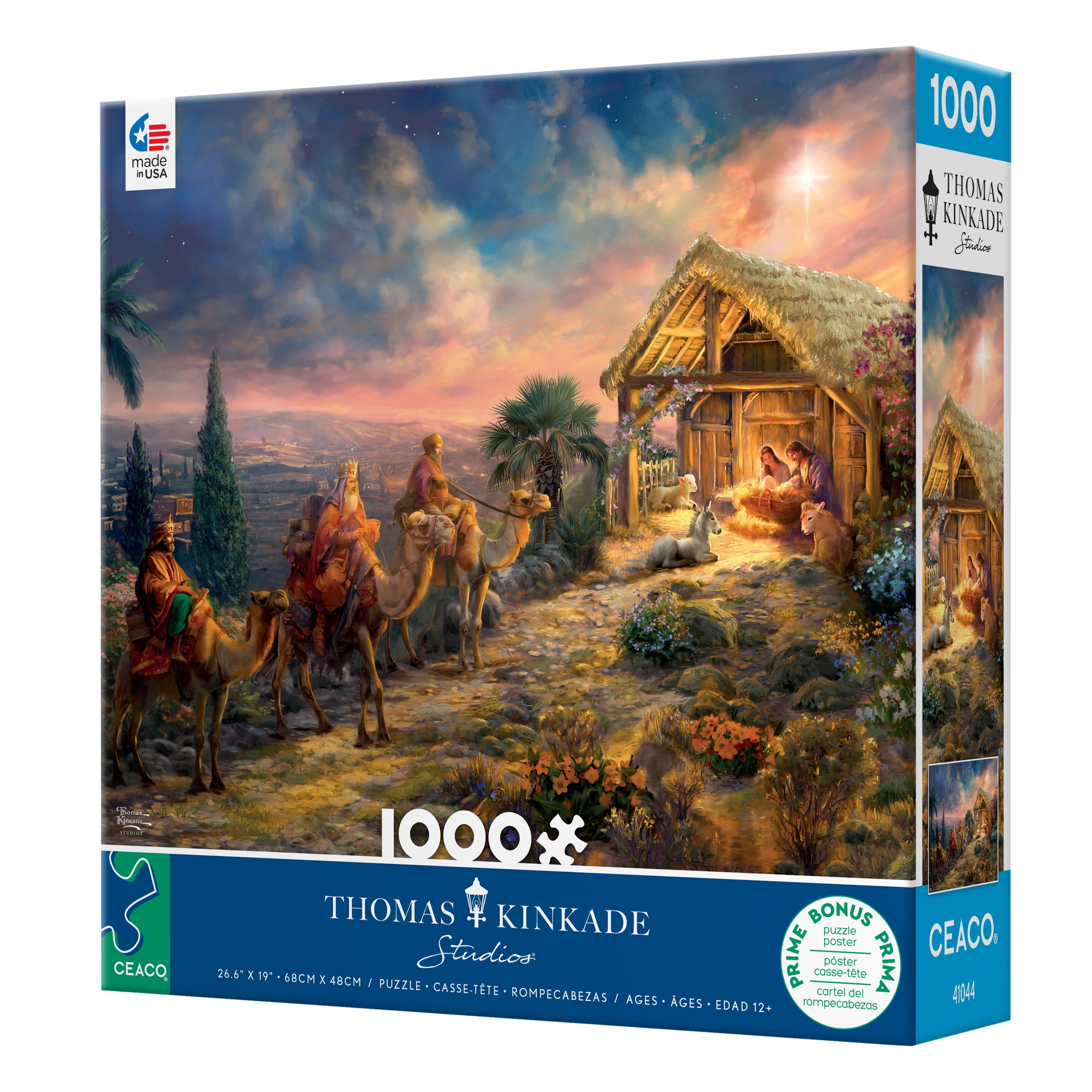 Ceaco 1000 Piece Away in the Manger Interlocking Jigsaw Puzzle