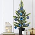 thumbnail image 5 of Blue Christmas Ornaments, Christmas Tree Ball Decorations, Hanging Holiday Ornaments for Tree Wreath Garland Home Decor, 5 of 6