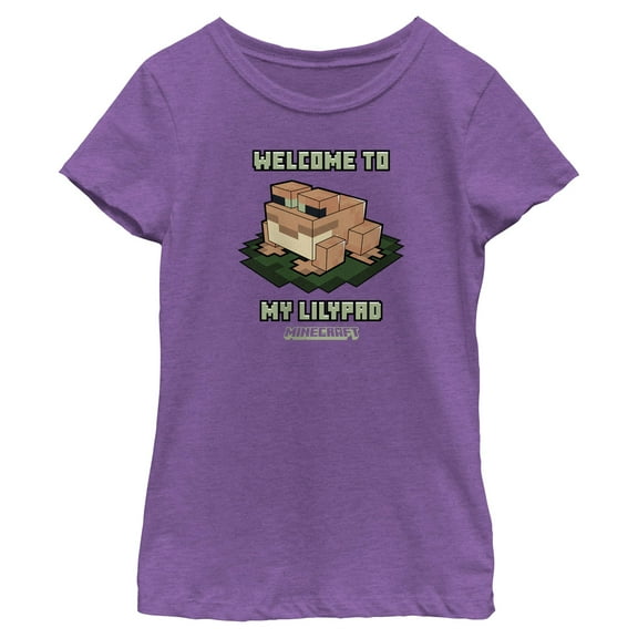 Girls Minecraft Welcome To My Lilypad T Shirt