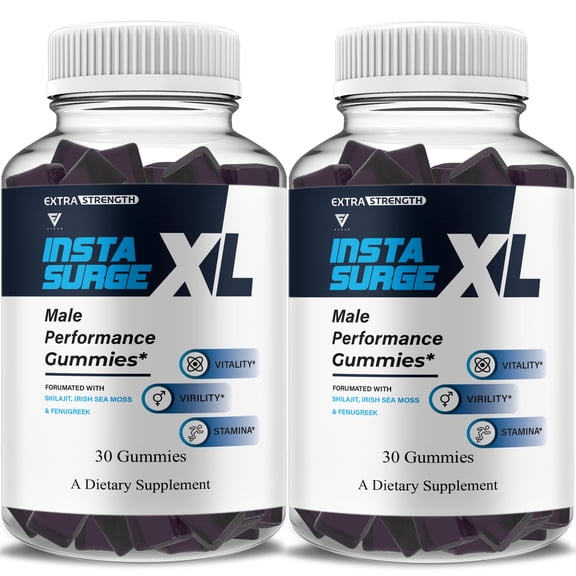 (2 Pack) Insta Surge XL Performance Gummies, InstaSurgeXL Advanced Formula (60 gummies)