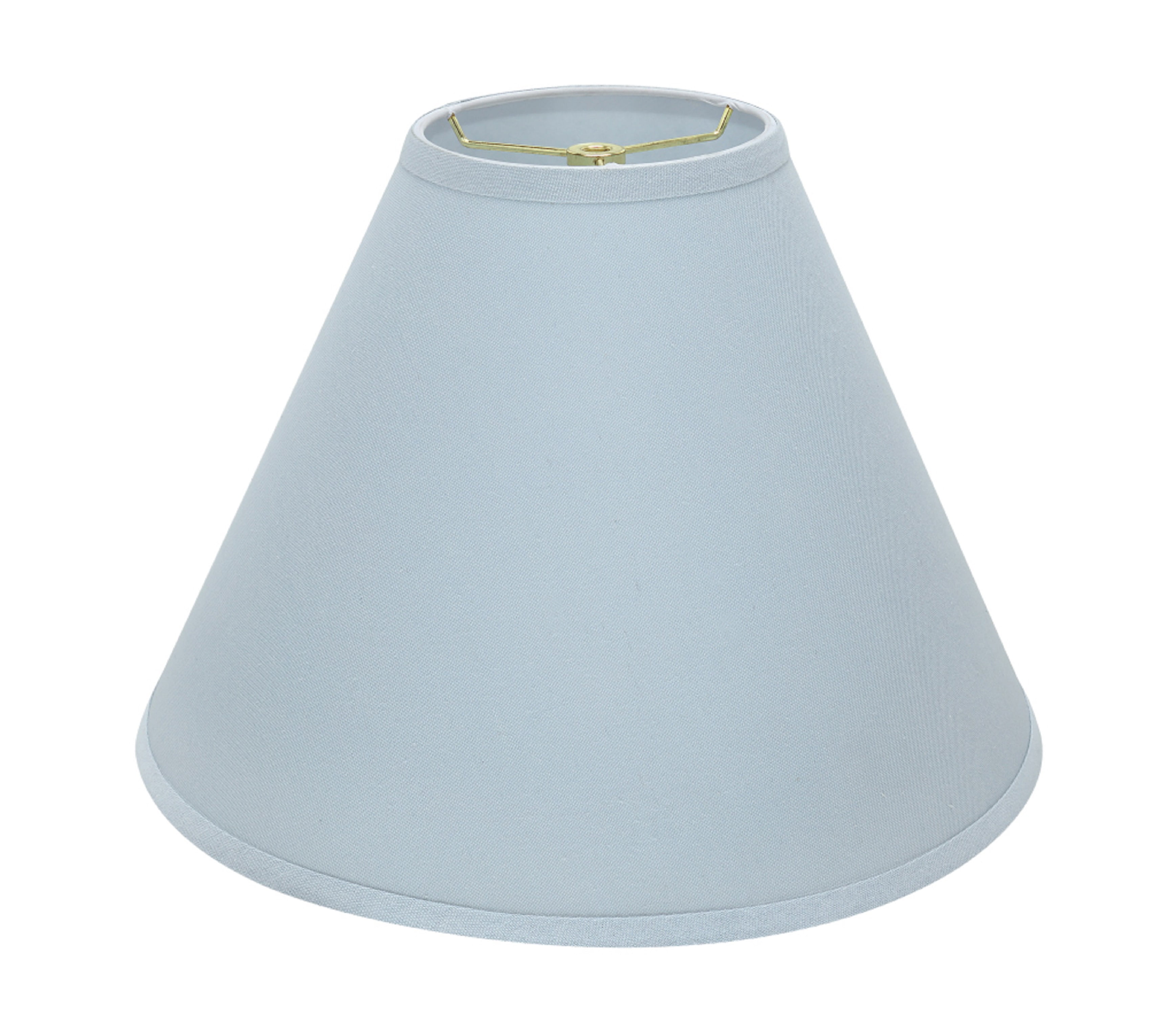 Aspen Creative 32267 Transitional Hardback Empire Shaped Spider Construction Lamp Shade in Light Blue, 16" wide (6" x 16" x 12")