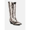 thumbnail image 3 of Cowby Metallic Faux Leather Cowboy Boots, 3 of 9