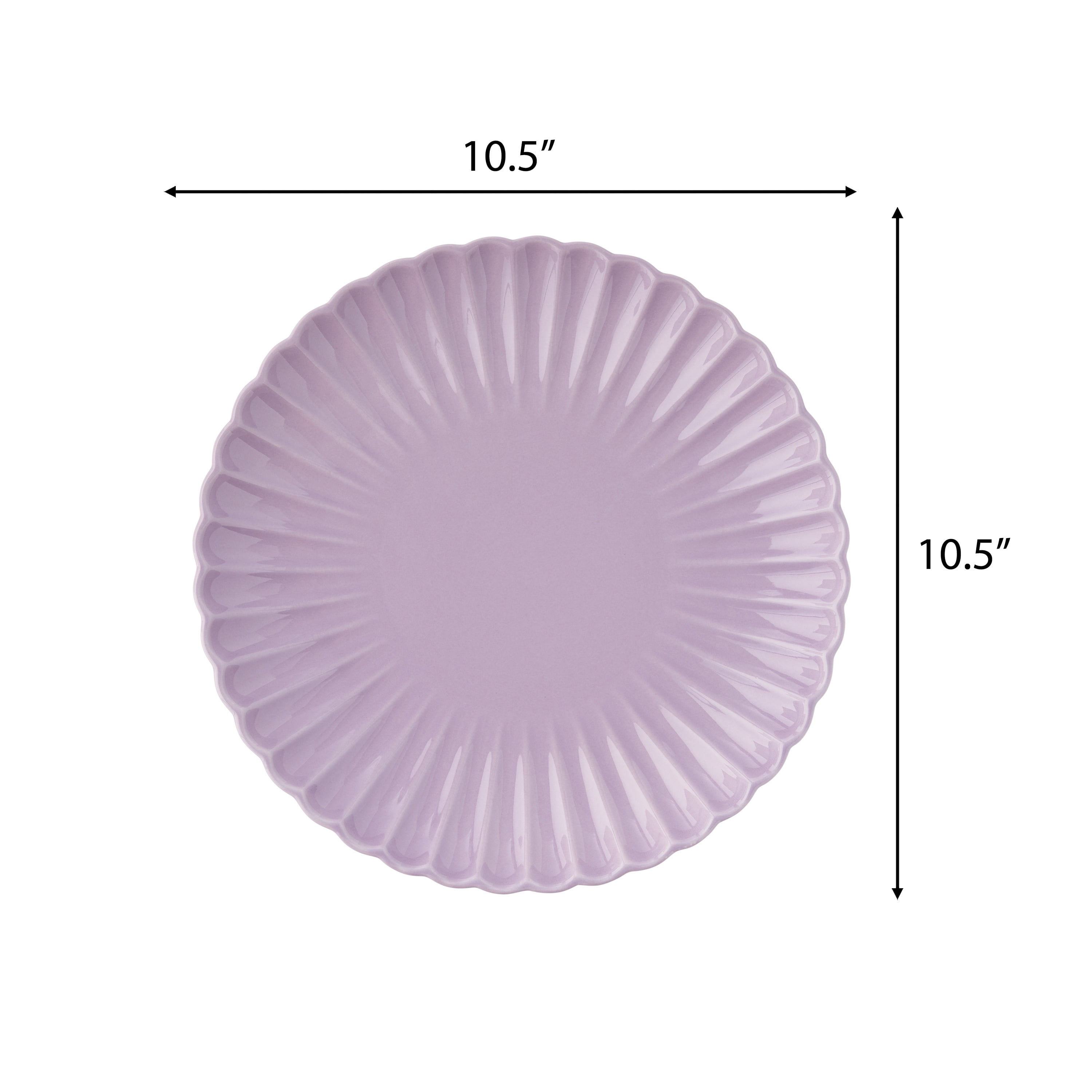 The Pioneer Woman Colette Stoneware Dinner Plate, Purple