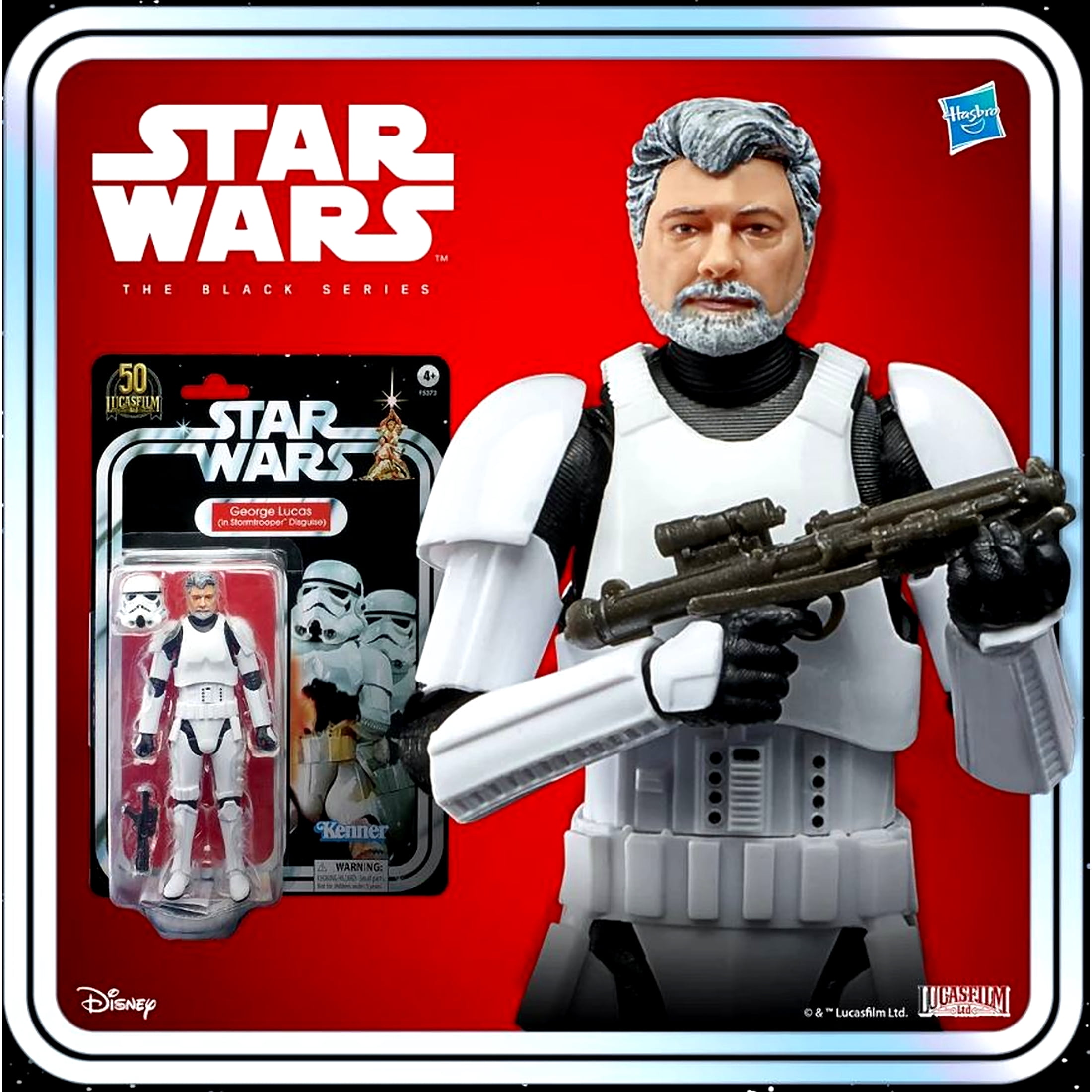 Star Wars The Black Series George Lucas (in Stormtrooper Disguise) 6-Inch Action Figure