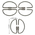 thumbnail image 4 of Anillo de llavero en forma de U Llavero Llaveros Llavero Hebilla Llavero Hogar Al aire libre Camping Accesorios Accesorios Regalos Silver 6 Packs Monstrate HA010940-01, 4 of 4