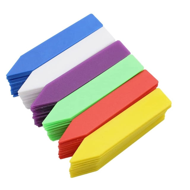 MasteelfCA 200pcs Gardening Plastic Label Decor Garden Plant Label Tags (Random Color)