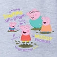 thumbnail image 2 of CafePress - Peppa Pig Muddy Puddles - Cute Infant Baby Football Bodysuit, 2 of 3