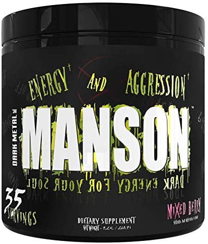 Dark Metal Manson Pre Workout Powder Mixed Berry 35 Servings Walmart Com Walmart Com