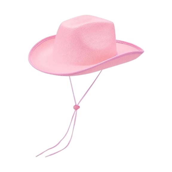 yotijay Cowboy Hat Adults Comfortable Cowgirl Hat for Party Favor Performance Events Pink