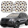 thumbnail image 1 of Balery Rottweiler Parasol para parabrisas de coche de 2 piezas | Parasol plegable para parabrisas delantero de coche para la mayoría de sedanes-Large, 1 of 6