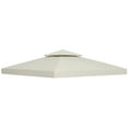 thumbnail image 2 of Spaco 10' x 10' Shade Replacement Canopy, 2 Tier Top UV Cover Pavilion Canopy for Outdoor as Garden, Patio, Cream White, 2 of 16