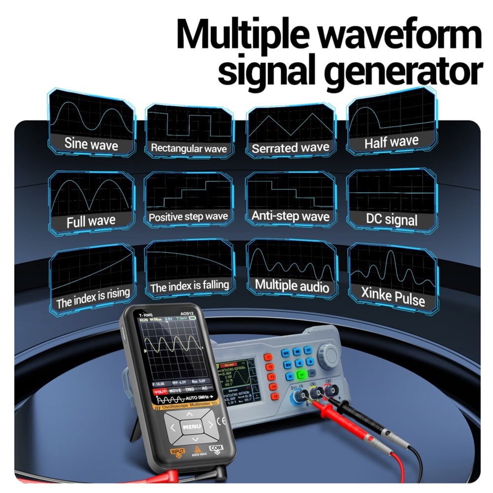 yaaqii Handheld color screen oscilloscope 2 in 1 digital smart multimeter anti-burn
