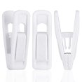 thumbnail image 1 of Tinfol Clips para Perchas de Terciopelo Blanco 24 Piezas Clips para Perchas para Pantalones Clips para Ropa con Dedos flocados Antideslizantes Perfectos para perchas de Terciopelo Fino, 1 of 5