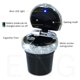 thumbnail image 5 of Cenicero portátil para cigarrillos, indicador de luz LED azul para uso nocturno que garantiza un fácil acceso, cenicero sin humo con material ABS de calidad perfecto para portavasos de automóvil, 5 of 8