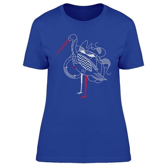 Stork Black Pelican   T-Shirt Women -Image by Shutterstock, Female Small