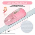 thumbnail image 7 of ​Berhood Girls Slippers Warm Plush Fuzzy Slippers for Little Big Kids Indoor Outdoor Memory Foam Bedroom Shoes Pink Big Kid 1, 7 of 7