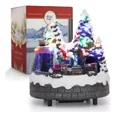 thumbnail image 1 of Herramienta para hornear galletas de fondant tridimensional con temática navideña con juego de sellos de émbolo, pan de jengibre para niño/niña, muñeco de nieve, Papá Noel, árbol de Navidad, reno,, 1 of 4