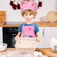 thumbnail image 4 of 2 Piezas Delantal Infantil Unicornio y Gorro de Chef Ajustable Delantal de Chef Infantil Disfraz de Cocina para Niñas Niños Cocinar, Pintar, Manualidades, Jardinería （60*40cm）, 4 of 5