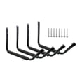 thumbnail image 2 of harper 4 Garage Storage Hooks, Wall Mounted, Large Shed, Display Hanger for Ladders And Black capped, 2 of 10
