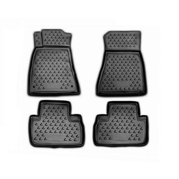 OMAC Floor Mats Liner for Lexus IS350 2006-2013 Black TPE All-Weather 4 Pcs