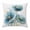 Blue, Gold, White, variant on Throw Pillow Covers, Blue Spring Floral 16x16 Pillow Covers for Couch/Sofa/Bed, Summer Botanical Elegant Vintage Decorative Square Linen Cushion Pillowcase for Home Decor