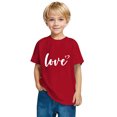 thumbnail image 5 of BLVB Toddler Kids Valentine's Day Shirts Boys Girls Cute Love Heart Graphic T-Shirt Short Sleeve Tee Tops 3-10 Years, 5 of 6
