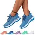 thumbnail image 3 of Womens Orthopedic Shoes Arch Support Sneakers Lightweight Non Slip Slip Shoes Mesh Stretch Comfort Travel Gym Running Tennis Shoe,Blue,41, 3 of 6