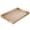 Dull Gold​​-17" x 12" x 1.8", variant on Red 17" x 12" x 1.8" Wooden Serving Tray with Polished Metal Handles