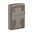 thumbnail image 2 of Zippo 48614 Black Ice Celtic Cross Design Windproof Pocket Lighter, 2 of 6