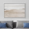 thumbnail image 3 of PixonSign Framed Canvas Print Wall Art Sandy Beach Coastal Landscape Nature Wilderness Illustrations Fine Art Decorative Farmhouse/Country Relax/Calm/Cozy Multicolor Zen for Bedroom - 24"x36" White, 3 of 5