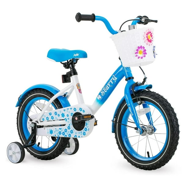 JOYSTAR 16 Inch Starry Girls Bike for 4-7 Year Old Kids, Lavender