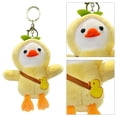 thumbnail image 2 of Llavero Pato Dibujos Animados Peluche Lindo Suave () Amarillo, 2 of 6