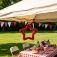 thumbnail image 6 of SLYNSHome 4th of July Patriotic Star Ornaments for Tree Hanging Glitter Tinsel Metallic Twist American Flag Stars Red 250th Anniversary Independence Day Decor, 6 of 6